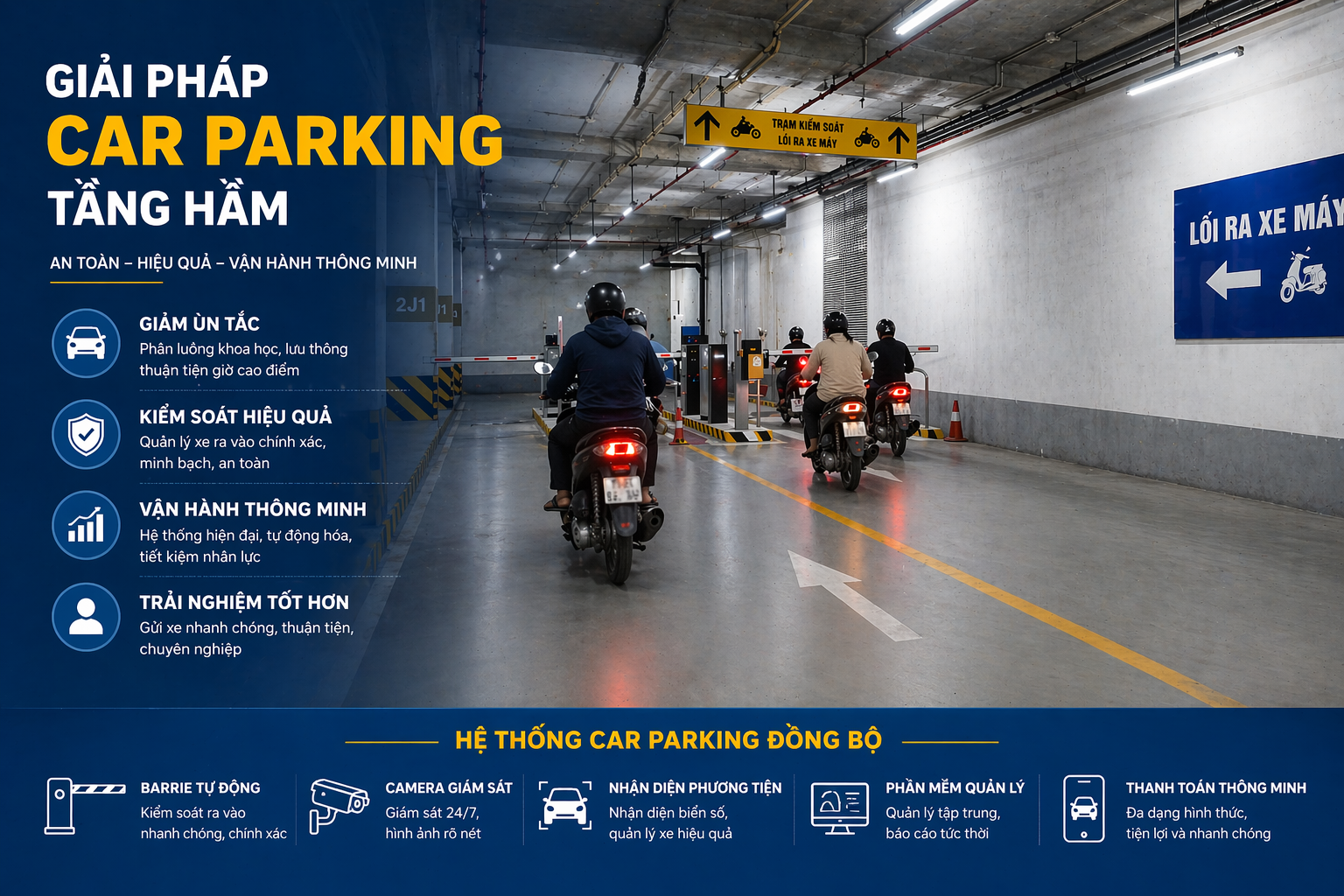 giải pháp car parking tầng hầm
